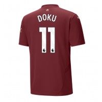 Maglia Calcio Manchester City Jeremy Doku #11 Terza Divisa 2024-25 Manica Corta